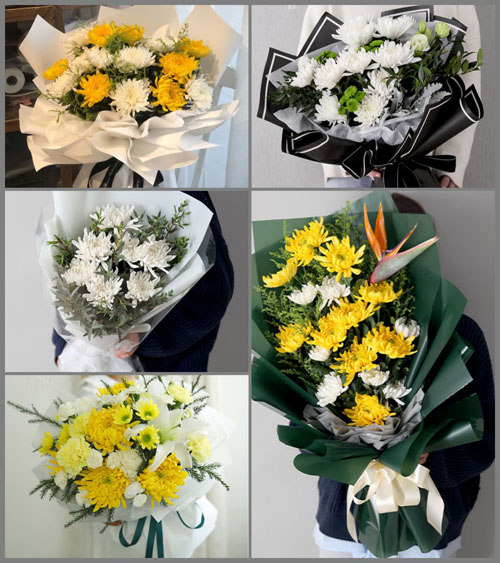 海南海口市龙华区金宇街道白事花束代送